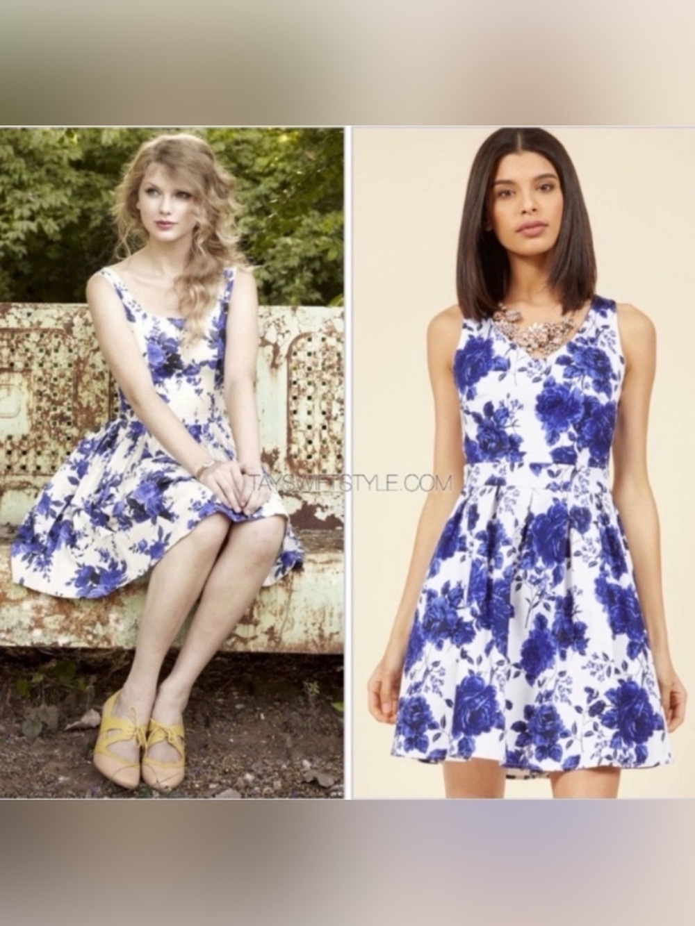 Rare! Pinup cotton-blend floral Swing Sun Dress